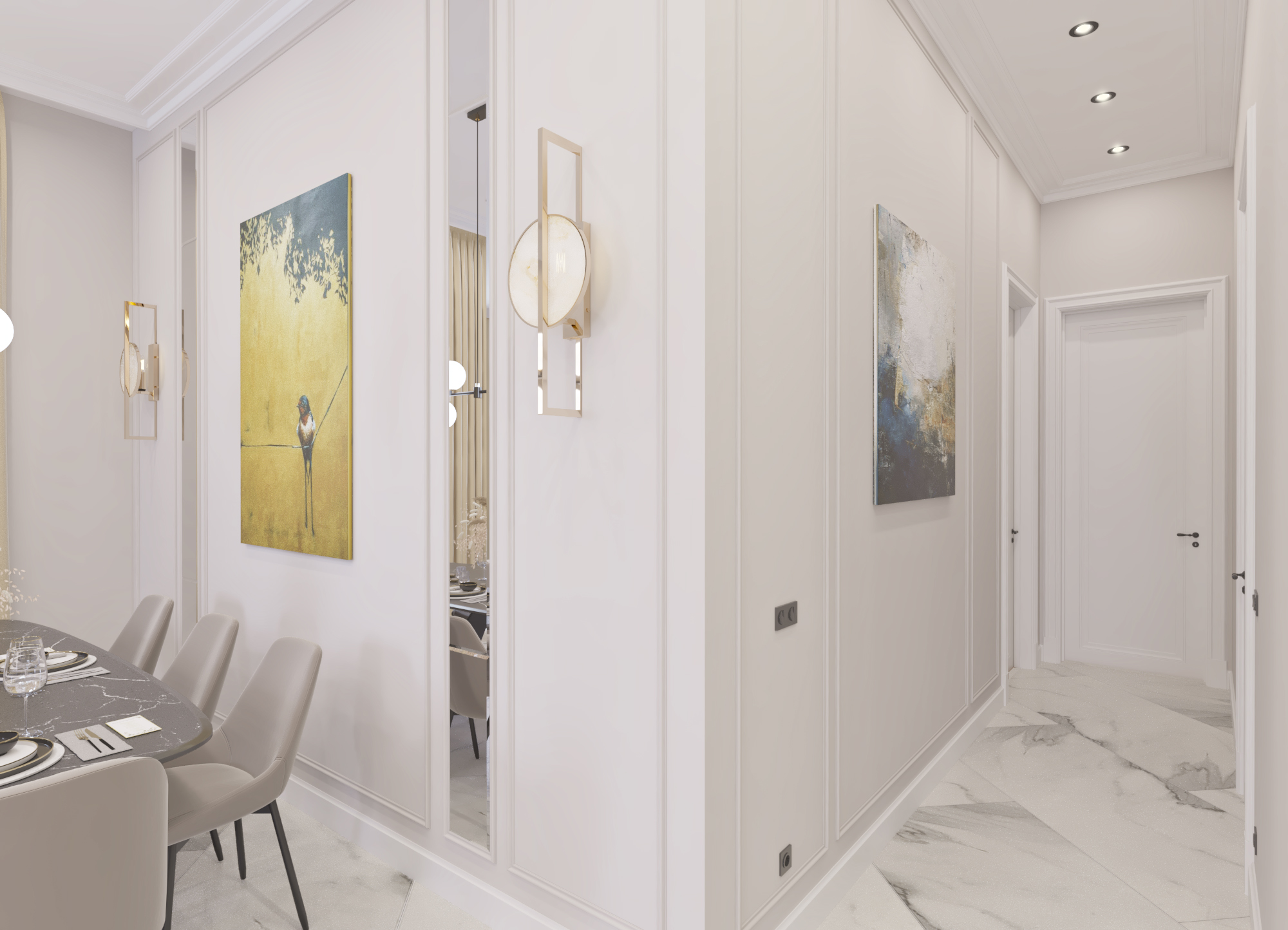 Design project of an apartment 100m2 complex Boulevard-3