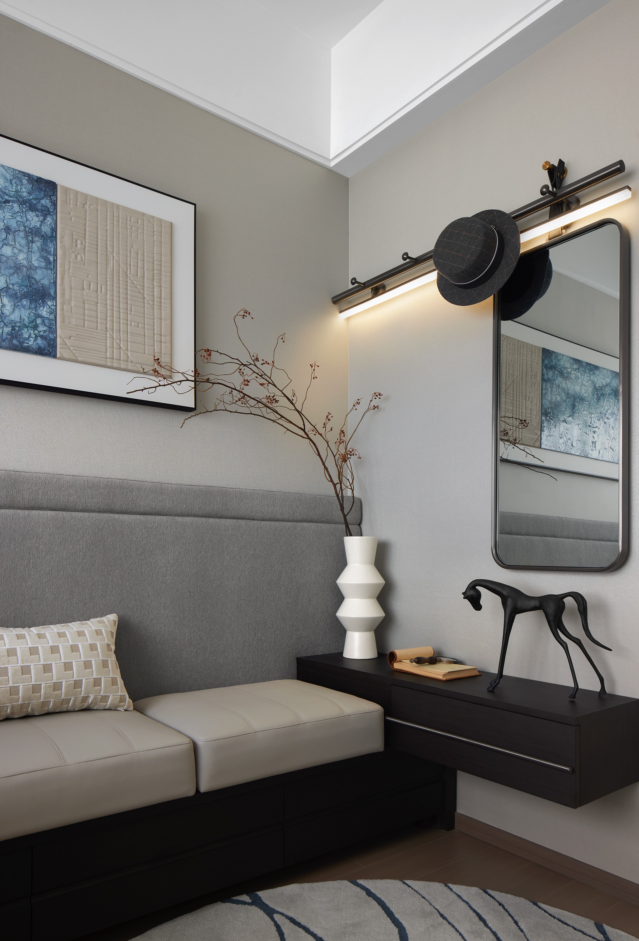 深物业·澜湖时代·莫兰迪蓝样板间丨中国深圳丨深圳市伊派室内设计有限公司-28