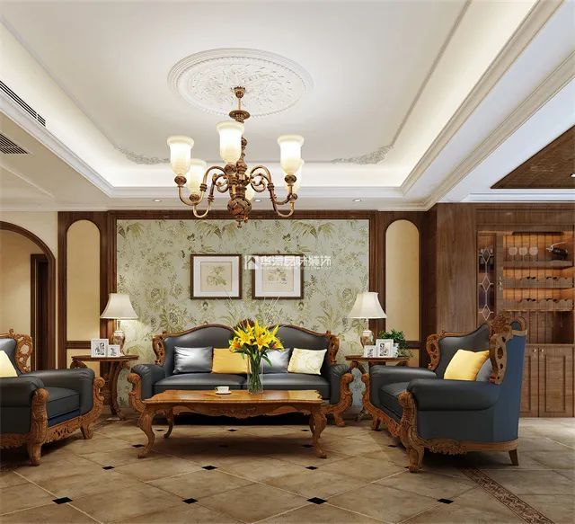 美式浪漫,雅致生活·韶关碧水花城四居装修案例丨中国韶关丨华浔品味装饰-23