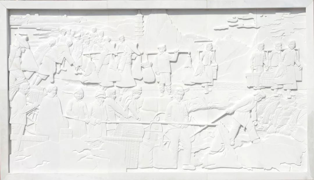 壁画系教师朱景华为浙江东阳二中设计校史文化墙-14