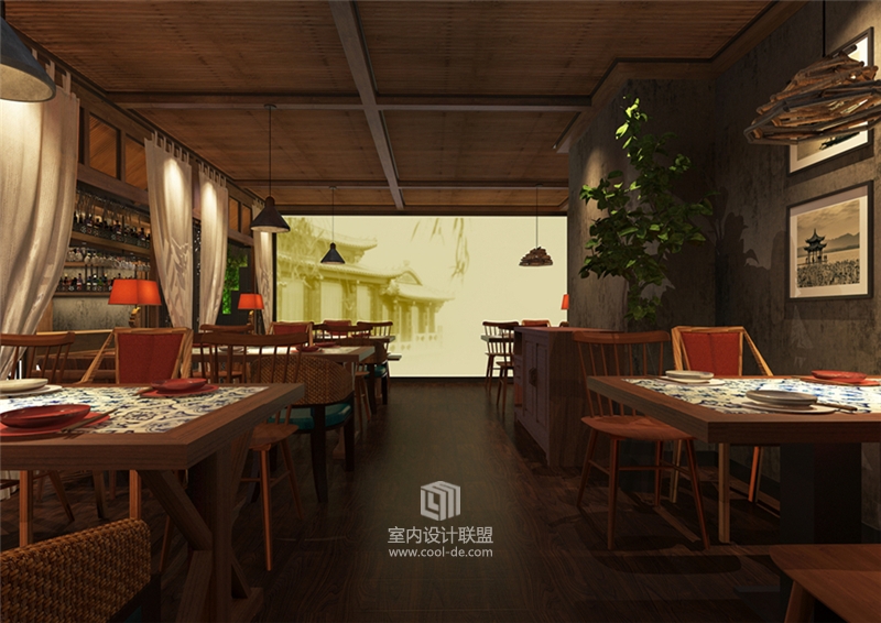 杭州品尚设计-西宁绿茶餐厅设计-14