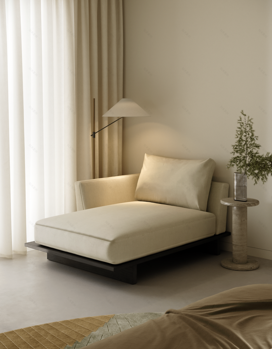 Warm Minimalist House Interior Visualization-11