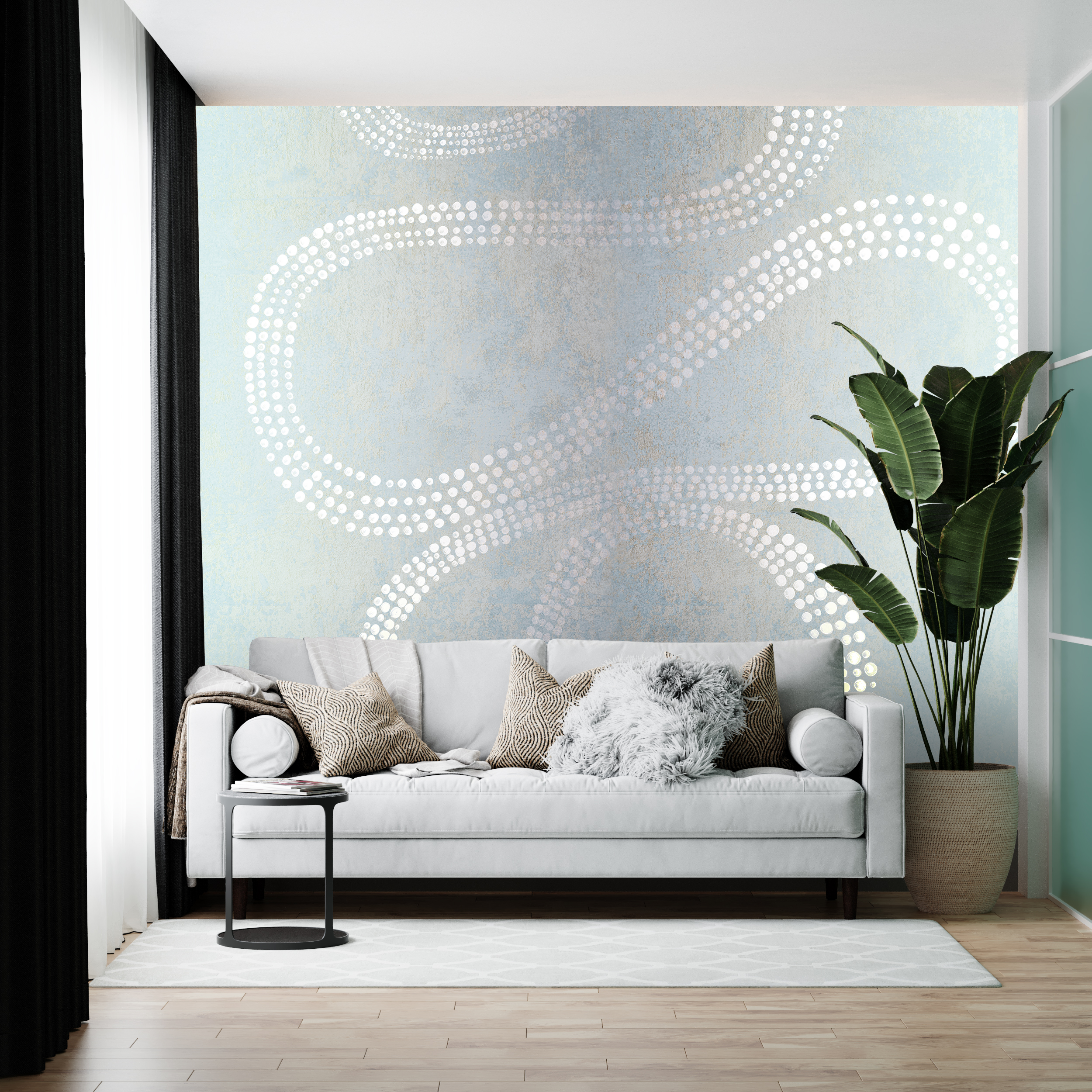 Wallpaper/Curtains -Pearl--0