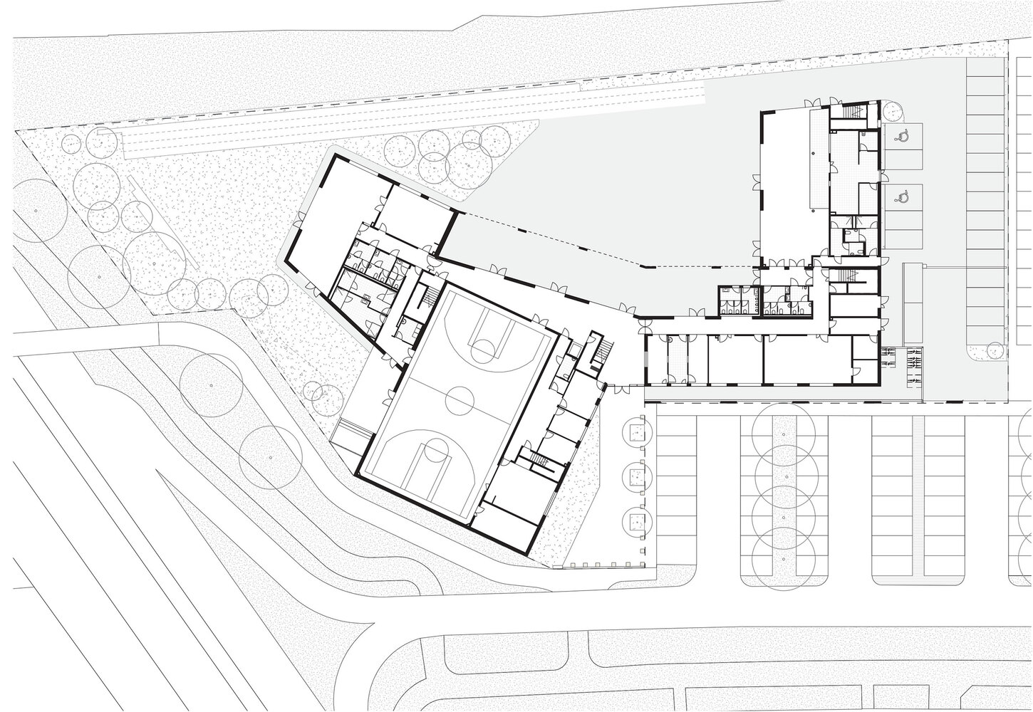 法国圣多米尼克关明生高中学院和体育馆丨泰基建筑师事务所-42