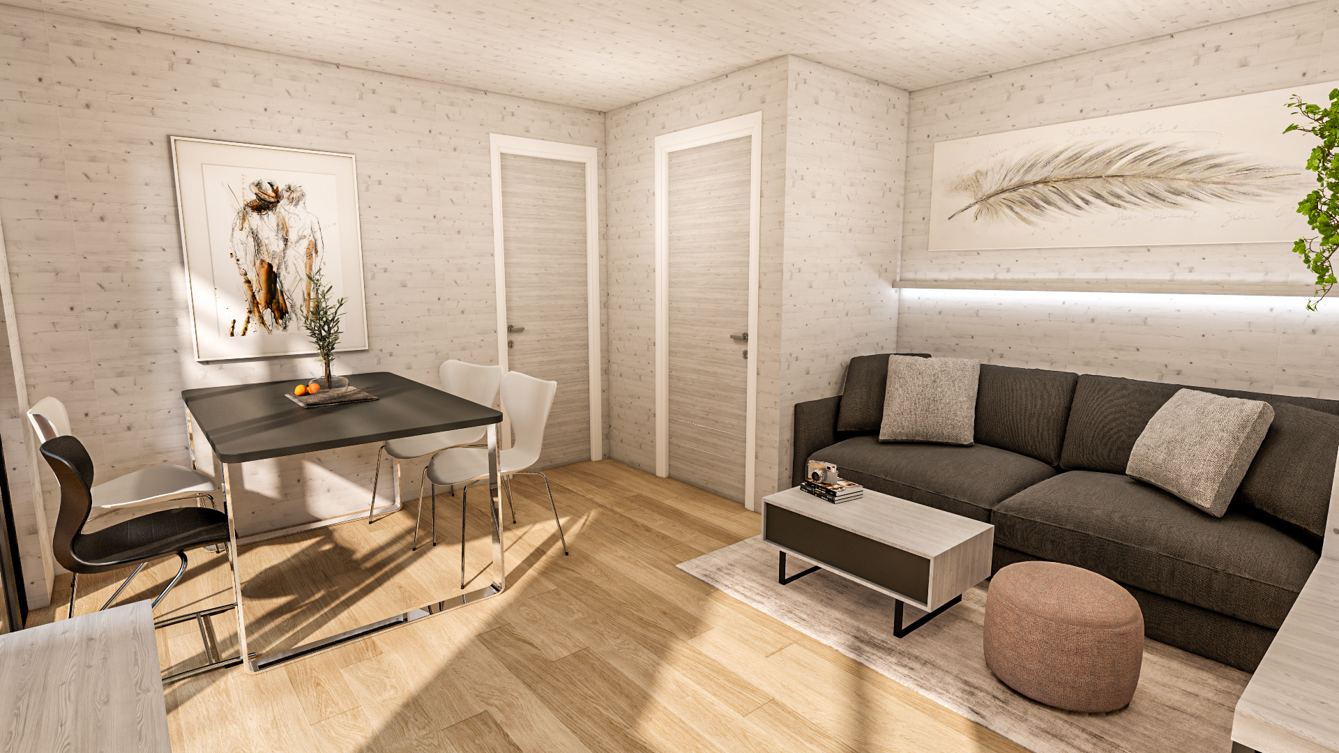 Qubo, Mobilne Hiše, 3D model, Design & Visualization-8