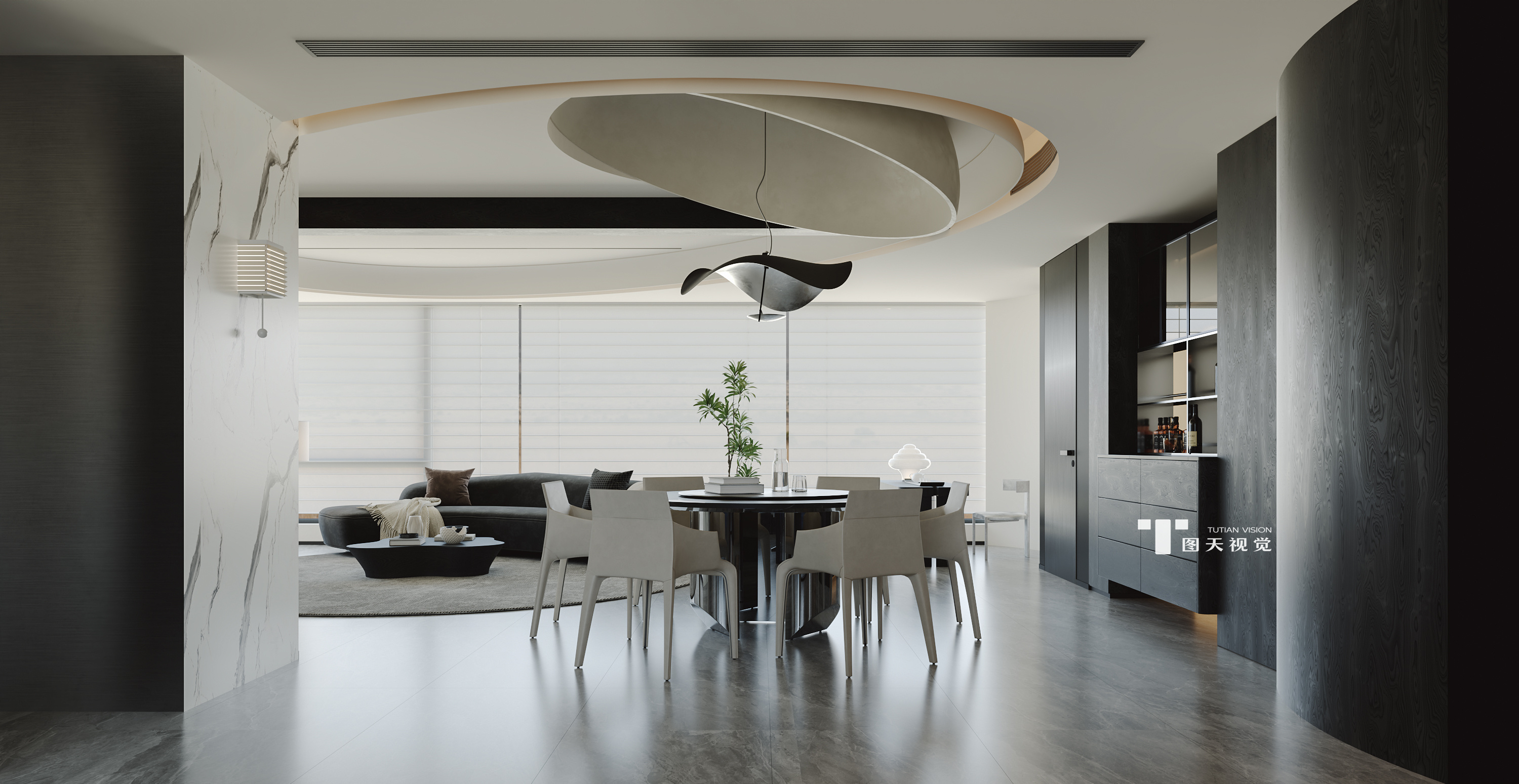 意式大平层 | 高级揉进生活的每一寸肌理-2