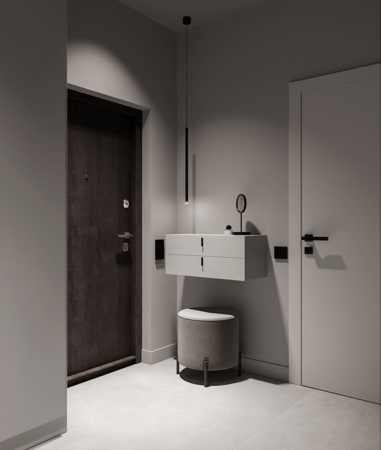 白色系极简风公寓-0