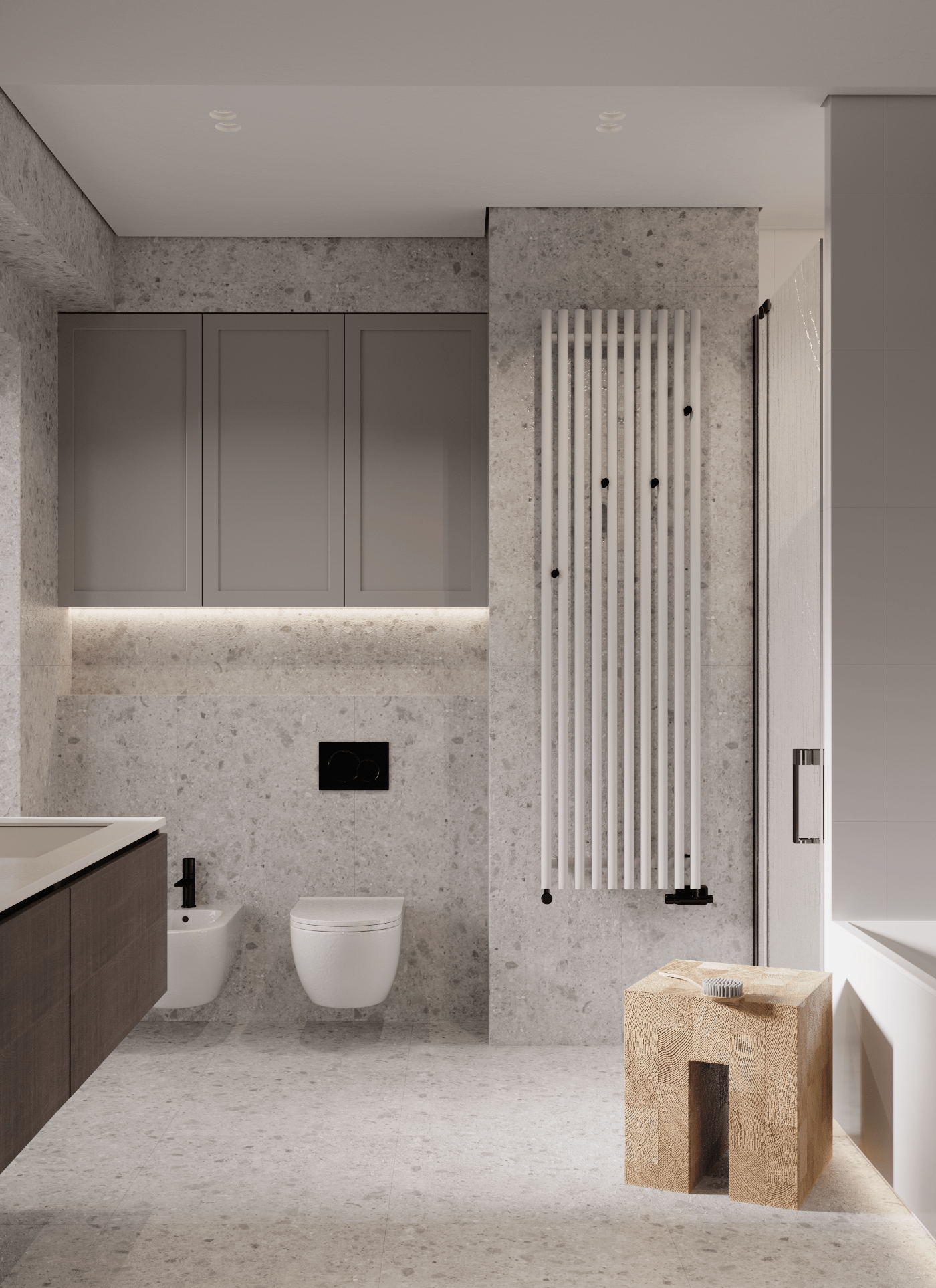 130㎡简约灰木风-9