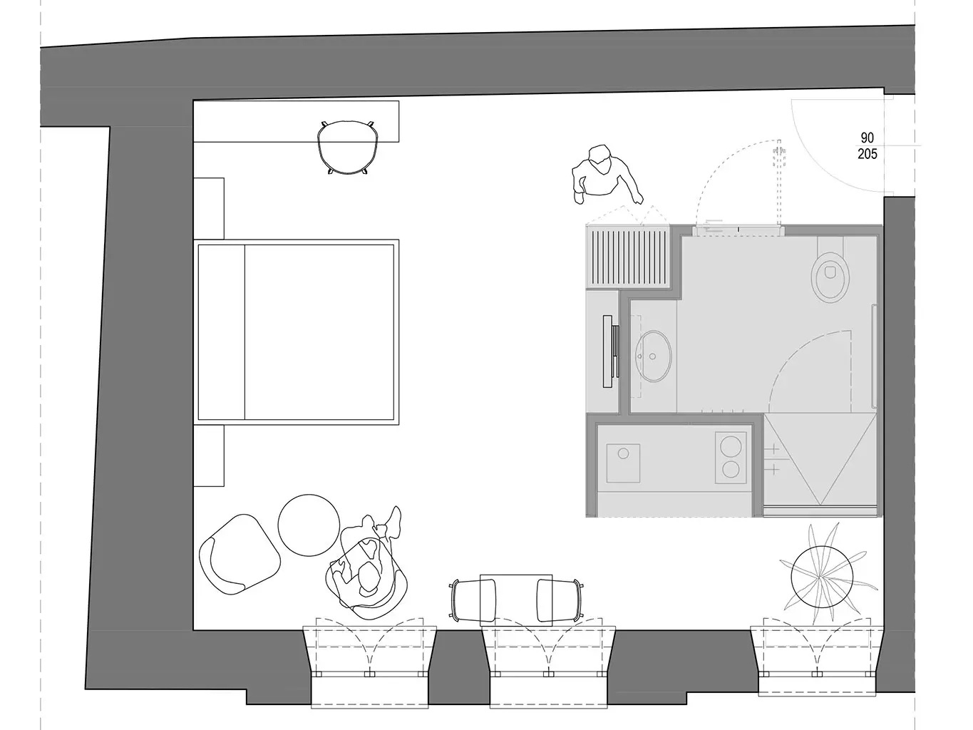 波兰 Lublin 的巧妙设计公寓 | 木质立方体融合多功能空间-10