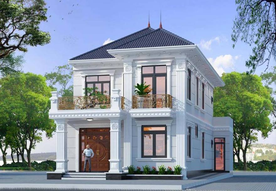 65+现代古典风格街边住宅设计案例-7