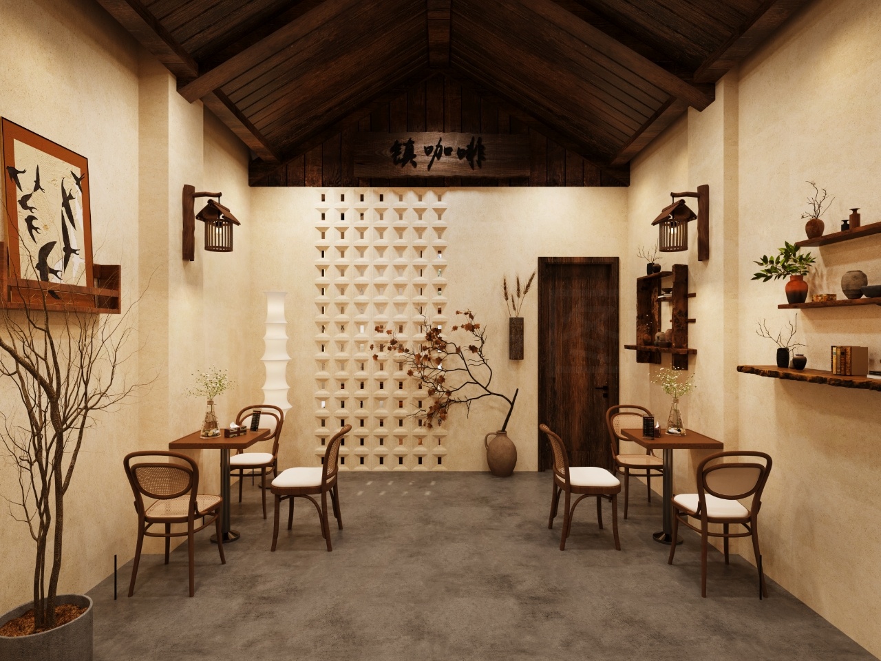 诧寂风咖啡厅效果图-0