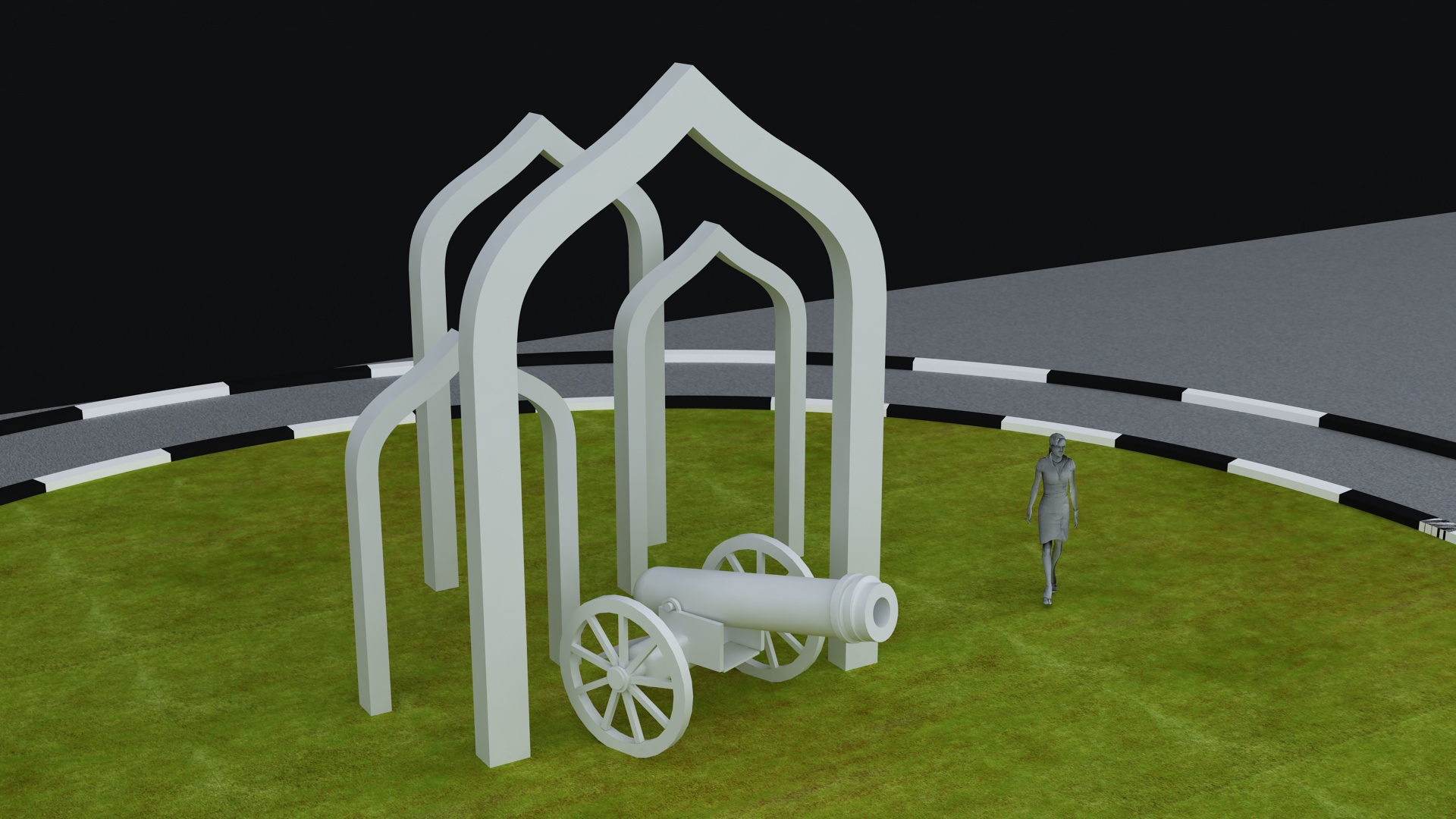 Ramadan Round About Decoration-6