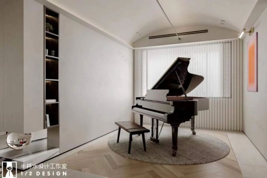 泊蔚法式现代风室内设计丨半杯水工作室-51