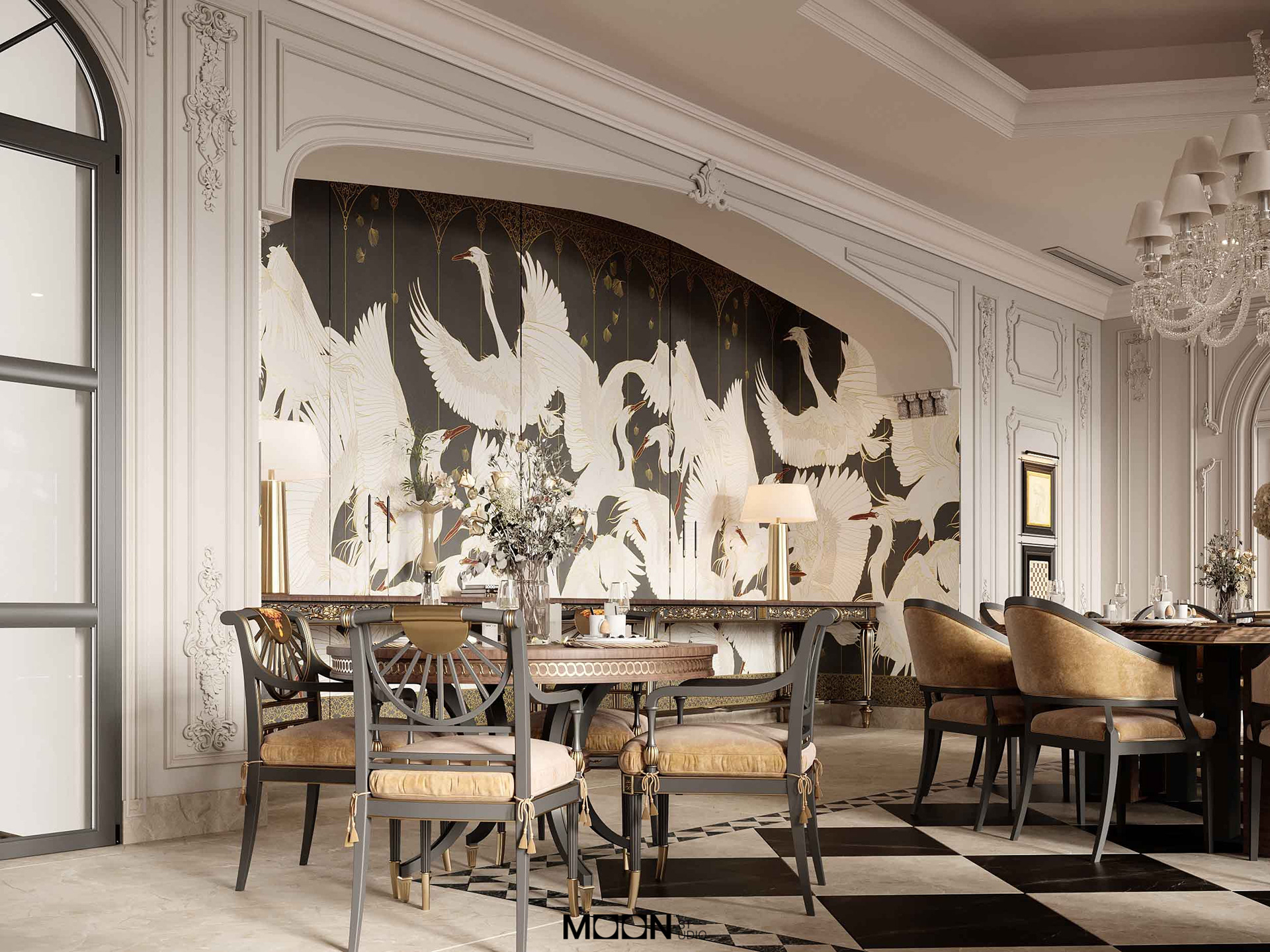 家装餐厅丨阿联酋迪拜丨Moon Studio-7