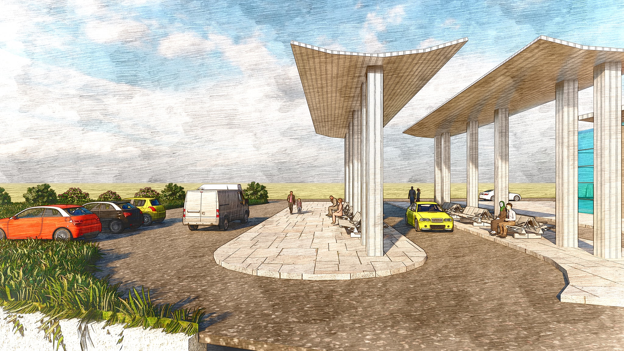 公交终点站 / 巴士终点站丨EgyptAswan-4