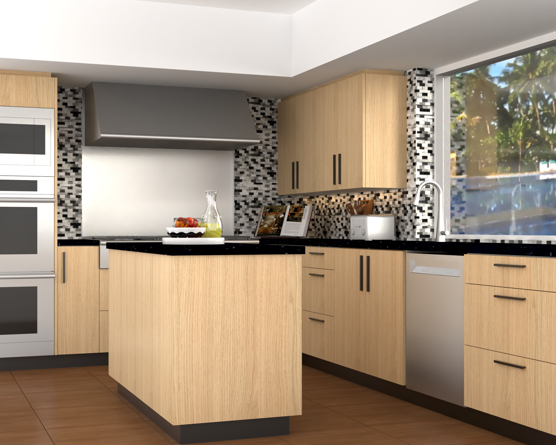 智能厨房焕新丨美国丨QOM Wood Design-7