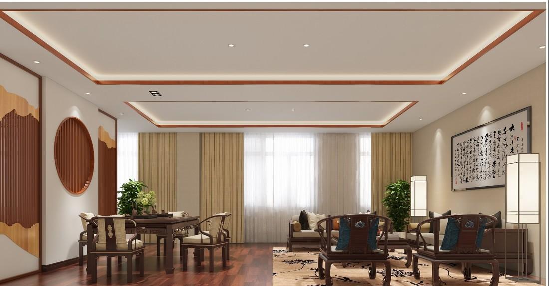 
现代中式结合装修案例之大邦公司设计案例 -5