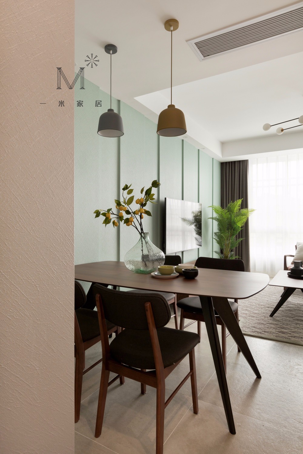 一米家居打造 150㎡现代简约清新空间-8