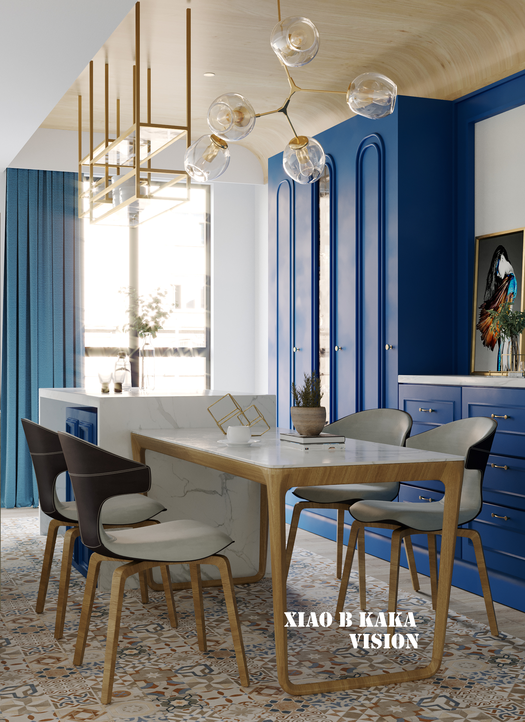 现代蓝色家居，展现潮流魅力-2