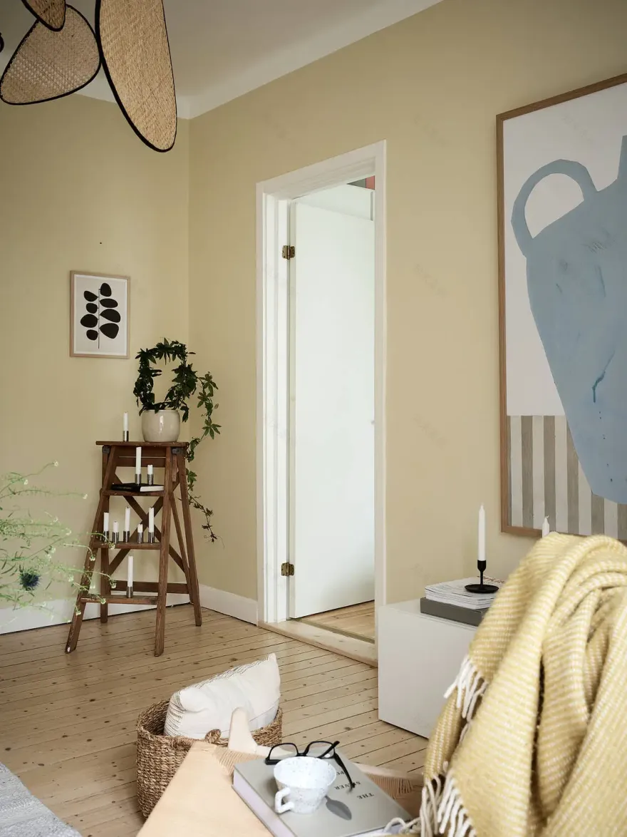 瑞典 30 年代乡村别墅,色彩斑斓的 47m2 公寓设计-2