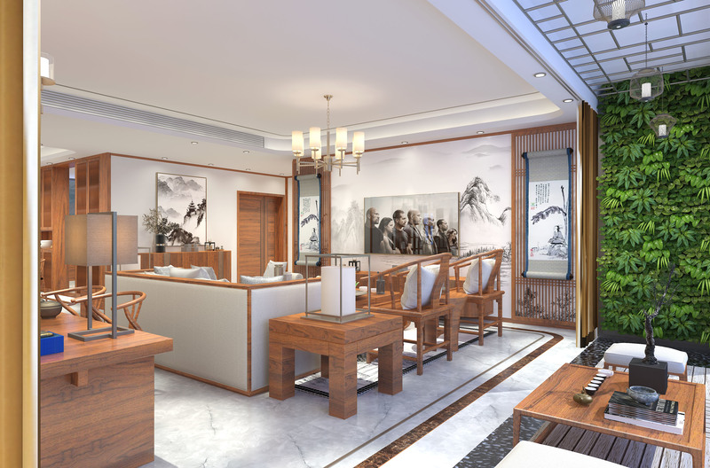 200 平米现代中式入住家装-66