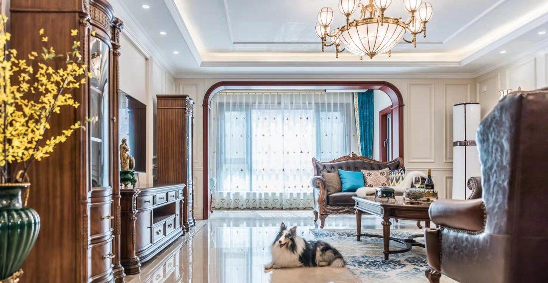 美式古典融合中式禅意复古美家丨意巢设计事务所-18