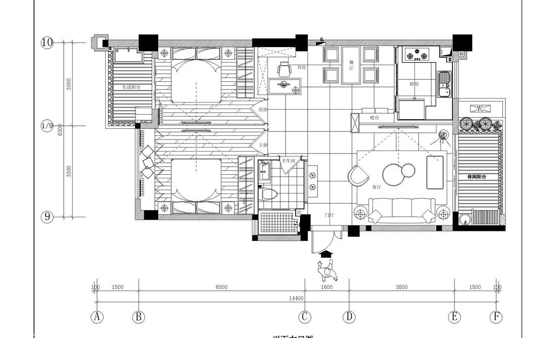 绿梅小区欧式客厅，灰色软装打造雅致空间-5