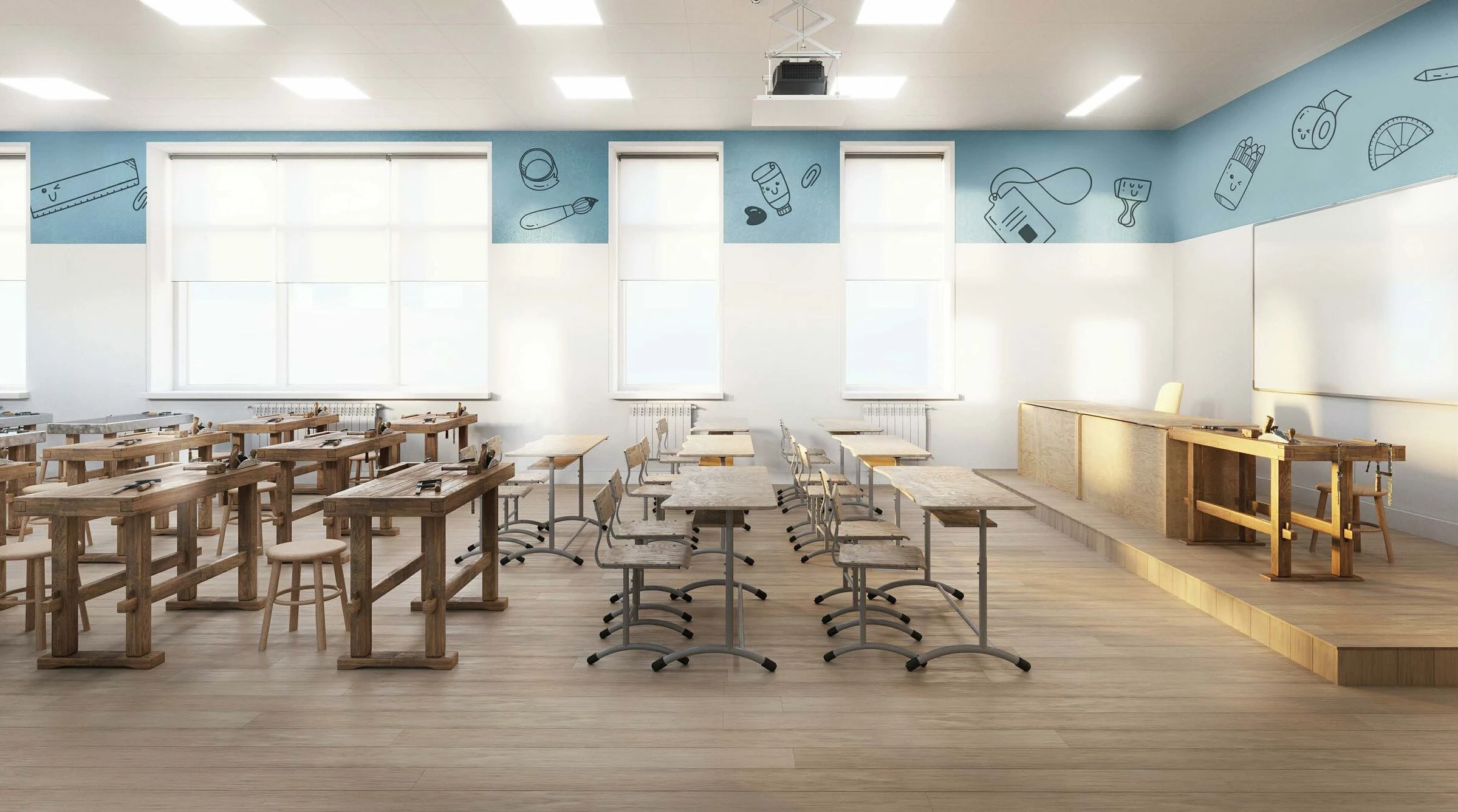 Ostafyevo 学校和幼儿园丨俄罗斯莫斯科-21