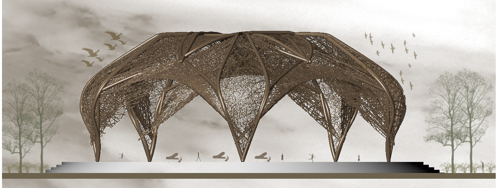 Woven Biomimicry Pavilion（编织仿生馆）-16