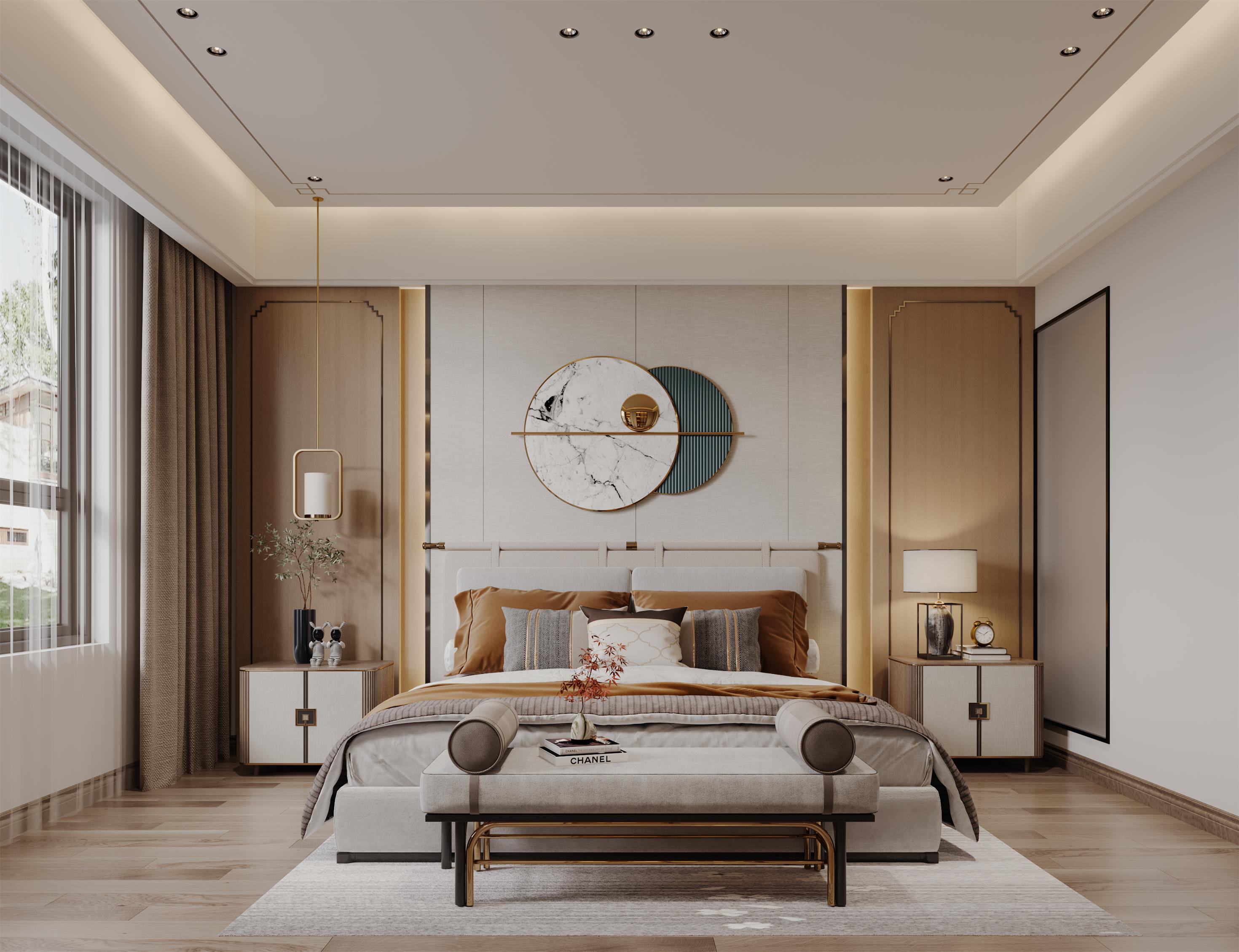 新中式别墅效果表现-5