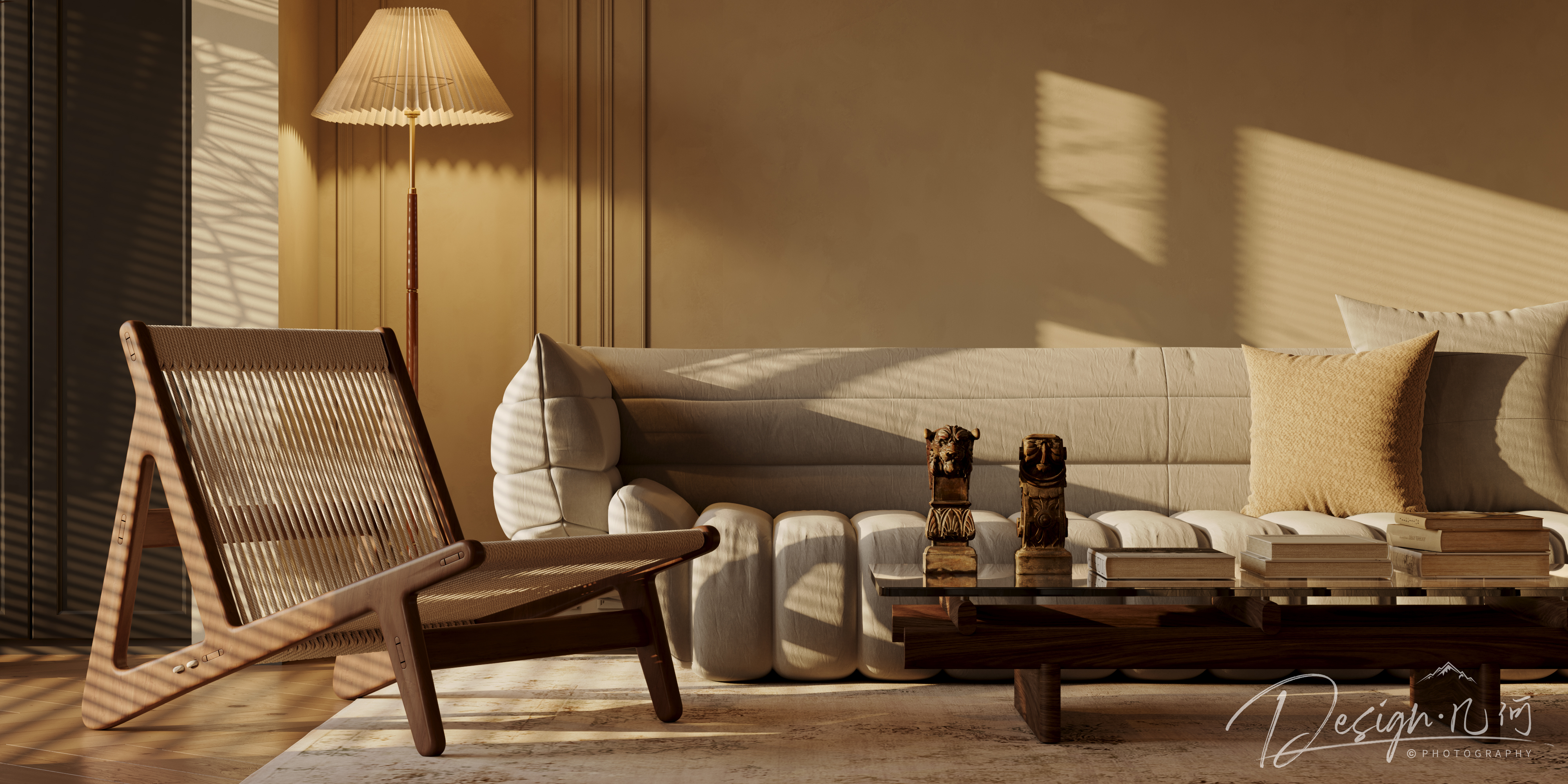 几何空间视觉表现 | 奥莱壹号院轻法中古风客餐厅-7