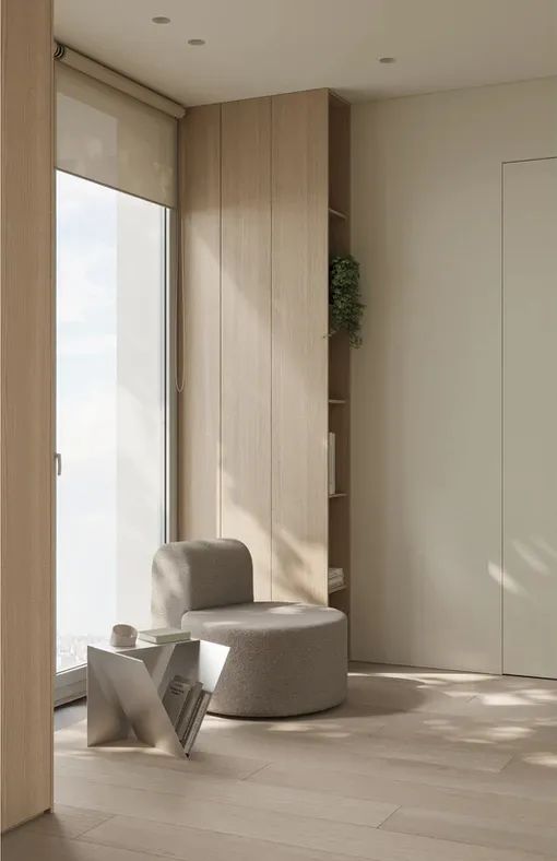 奶油色调的宁静家园丨Zeworkroom Studio-50