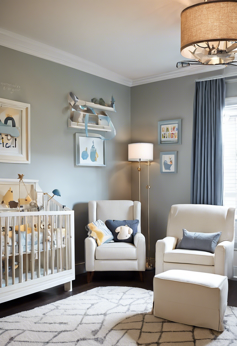 可爱男宝宝 nursery 装饰设计-139