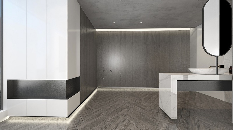 贵阳乐湾国际300㎡简约别墅，九鼎装饰打造空间艺术之美-26