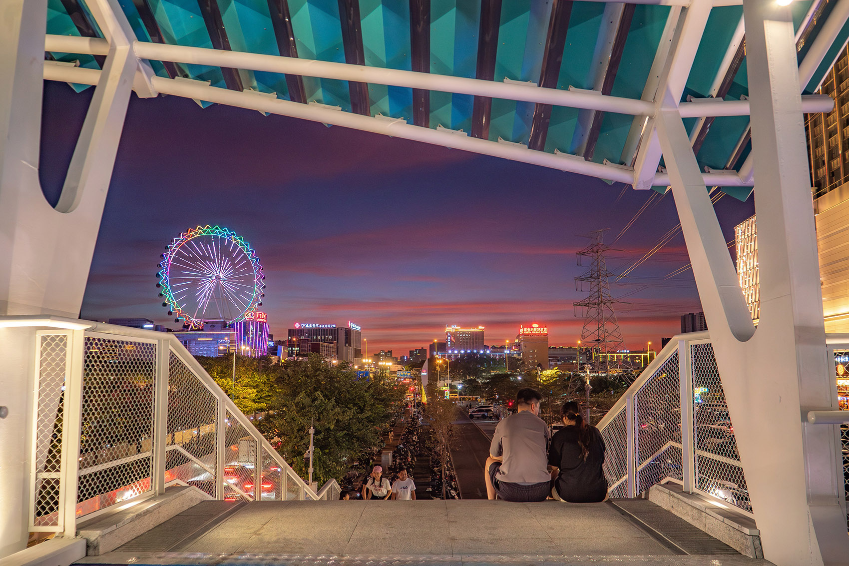 南海大沥建设大道人行天桥丨中国佛山丨竖梁社 Atelier cnS-34