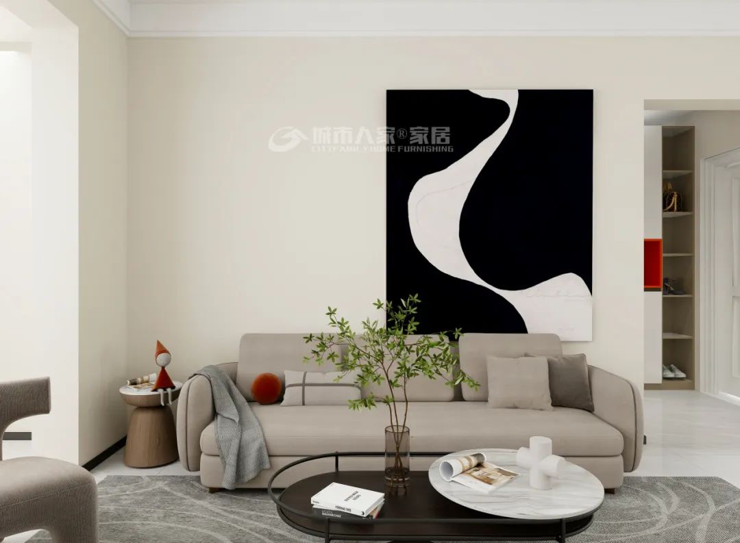 银川金地自在城 129m²简约风设计丨中国银川丨宁夏城市人家-6