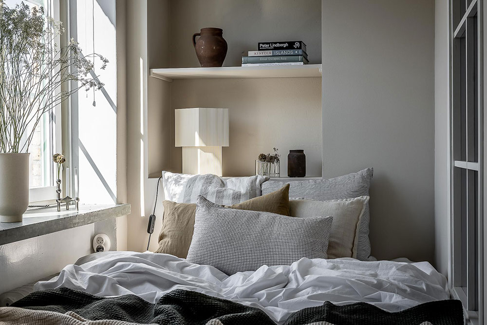 哥德堡 37 平米小公寓的巧妙分区设计-4