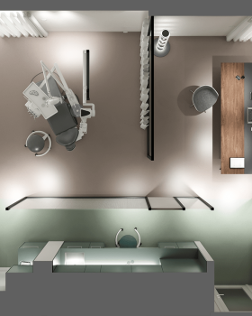 Anastasiya Gushchina丨诊所丨Dental clinic interior, for Yiannis Stamou Architect