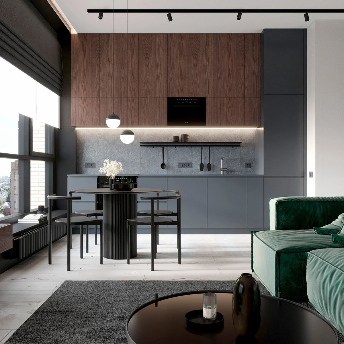 简约之美 · Екатерина Кузнецова 的一居室公寓设计丨Simple Form Interiors-46