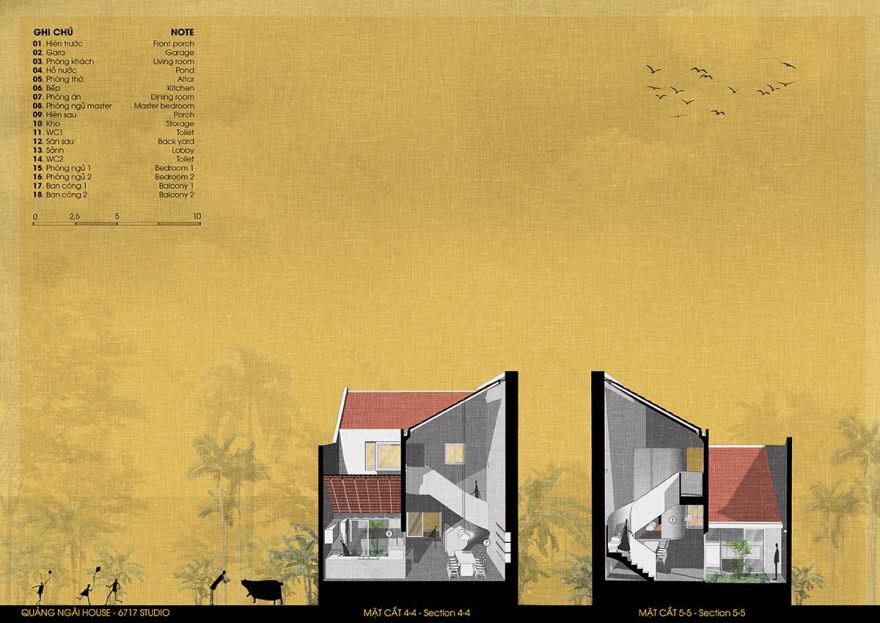 现代与传统交融的越南 Quảng Ngãi House-3