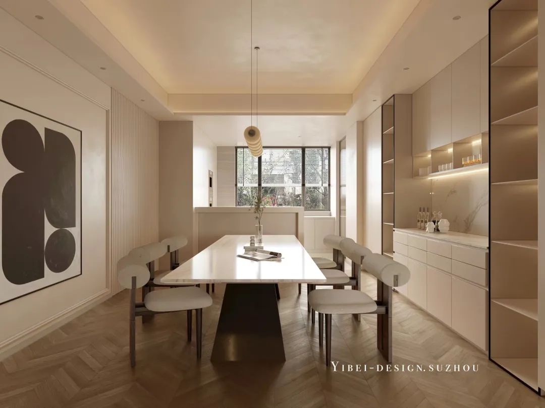 奶油系浪漫家居丨中国苏州丨一贝设计-12