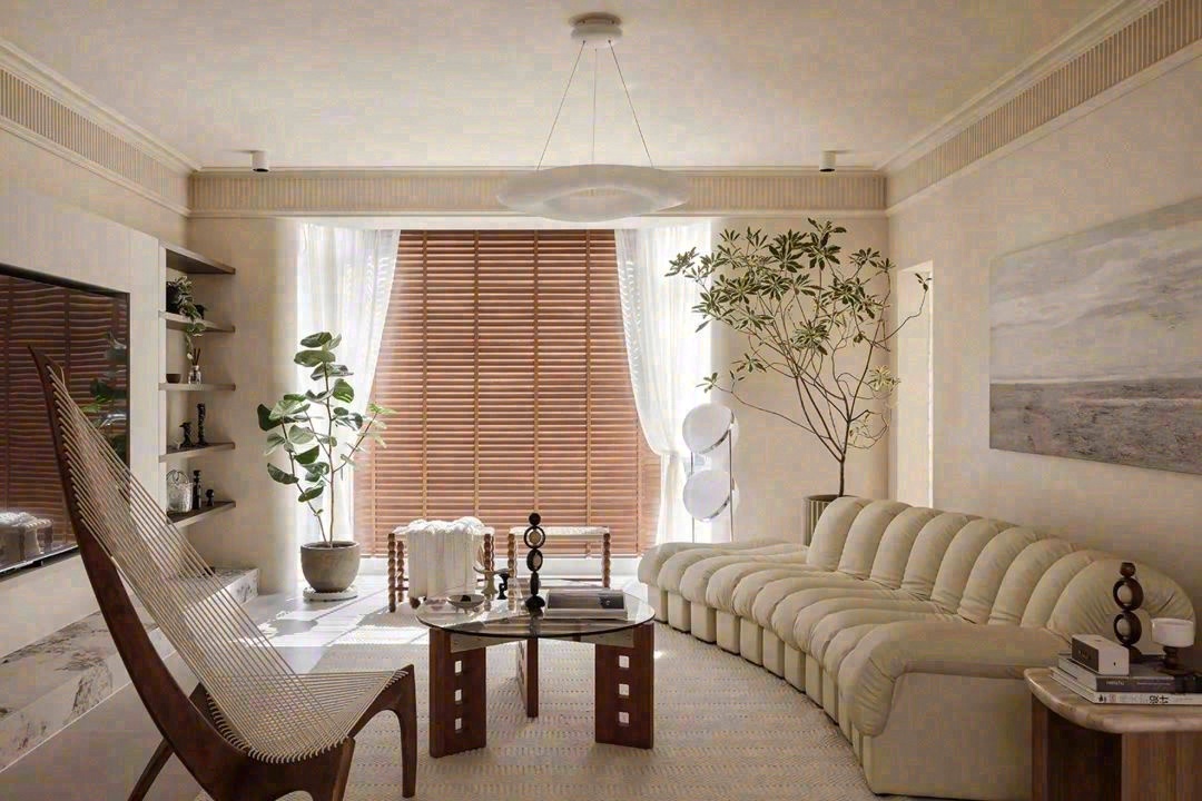 奶油风三居室改造丨中国北京丨七巧天工设计-32