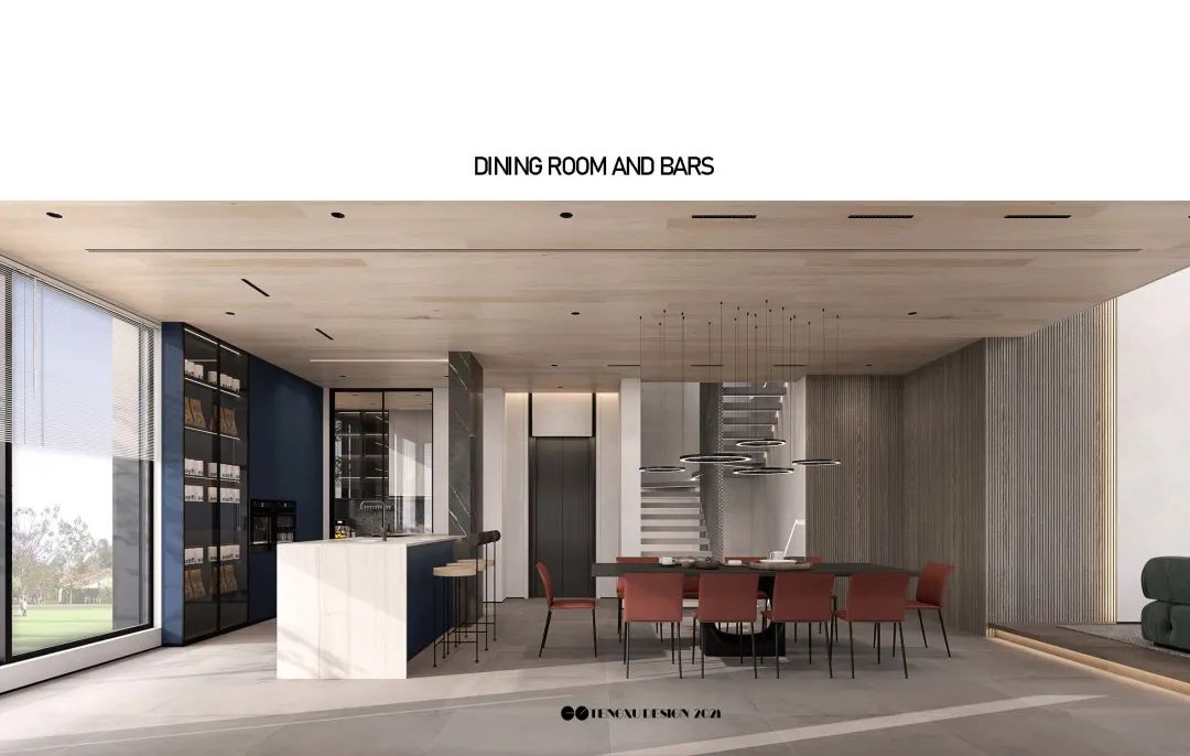 上海 460㎡现代简约别墅丨中国上海丨设计师腾旭-22