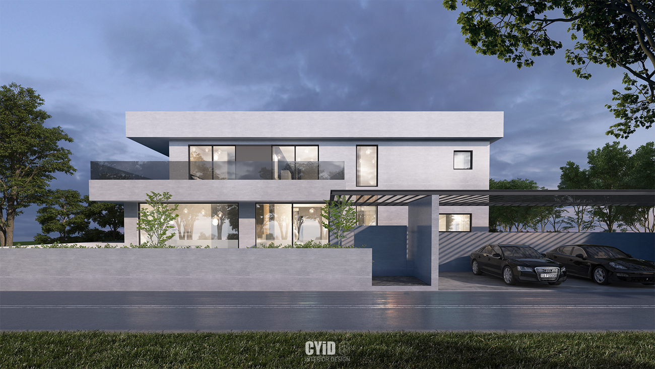 辰佑设计│现代别墅曲线美学与结构美-39