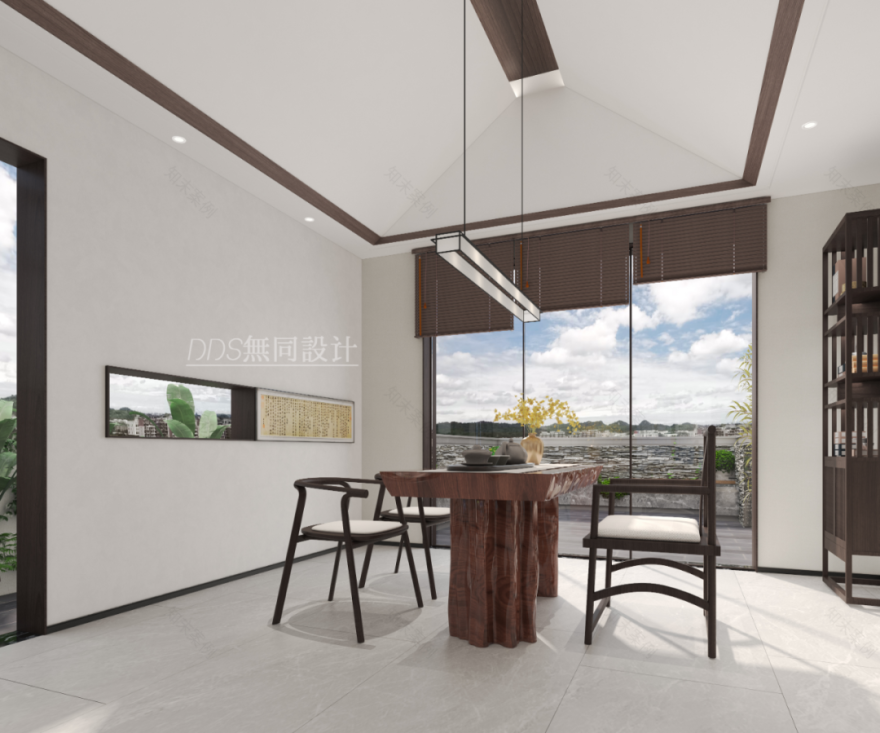 新中式复式住宅,融入古典与现代神韵-65