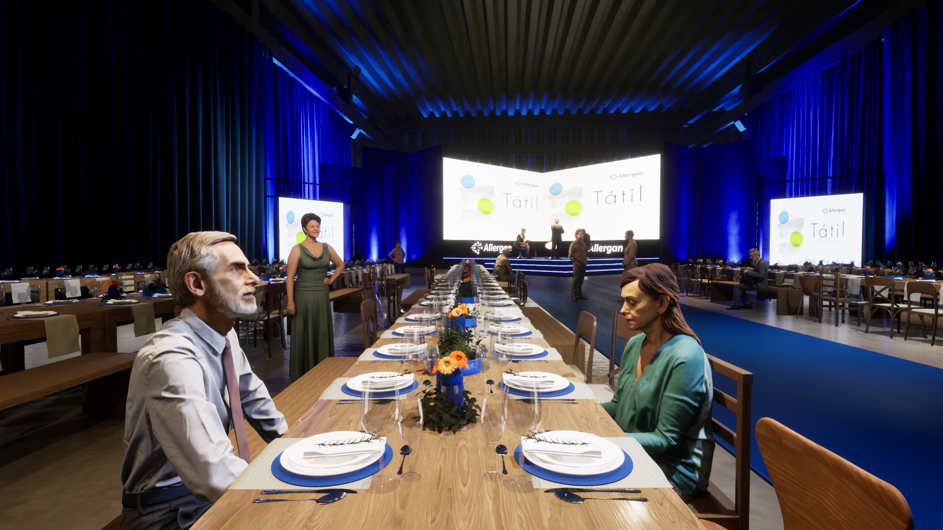 Cenografia Allergan Tátil lançamento-25