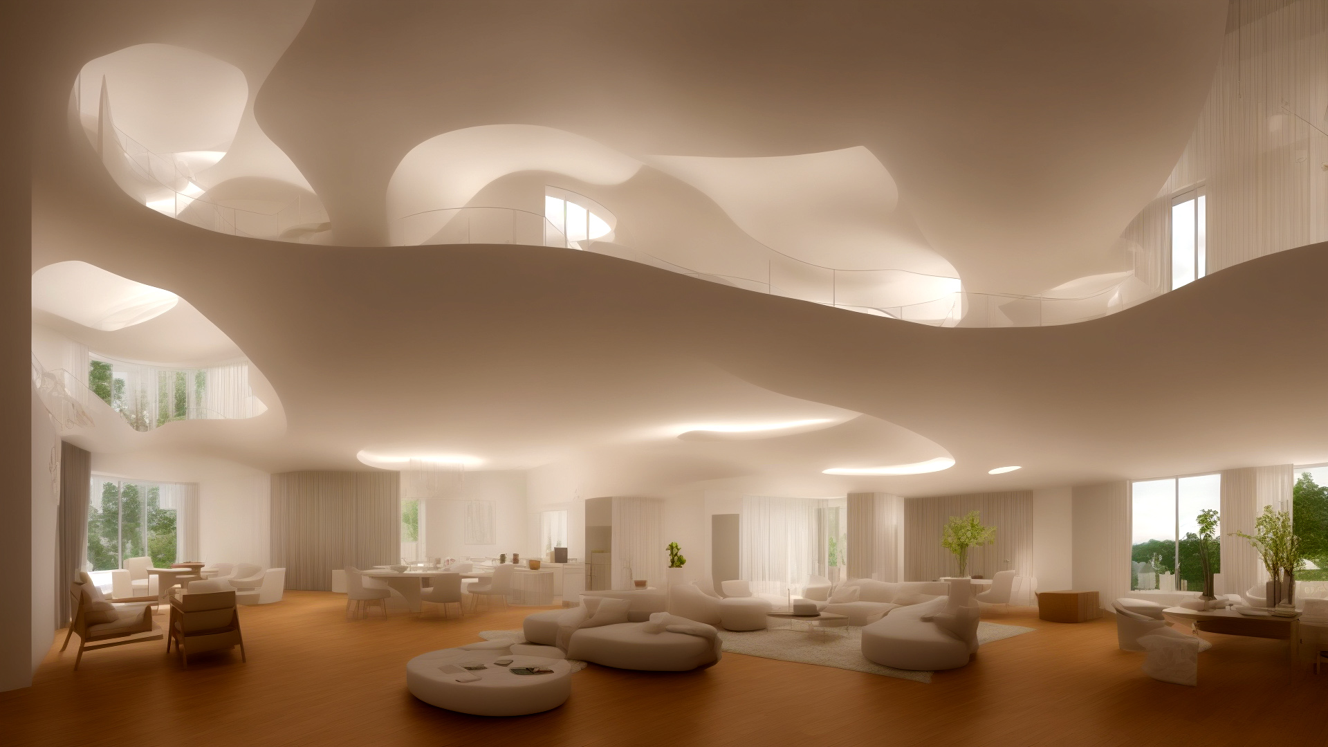 AI绘画之路-沙漠绿洲酒店-14