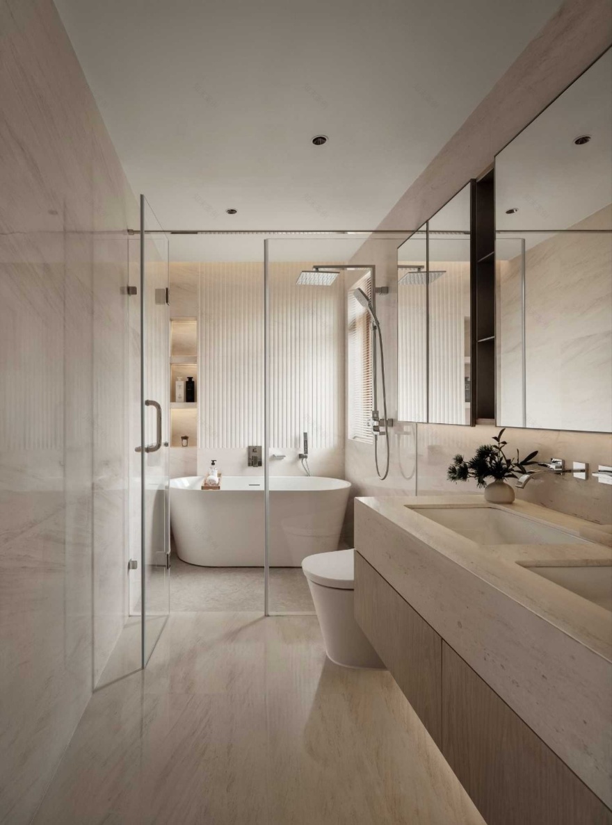 东威海400平四季常驻的温暖家园,东意西调别墅设计之美丨中国威海-32