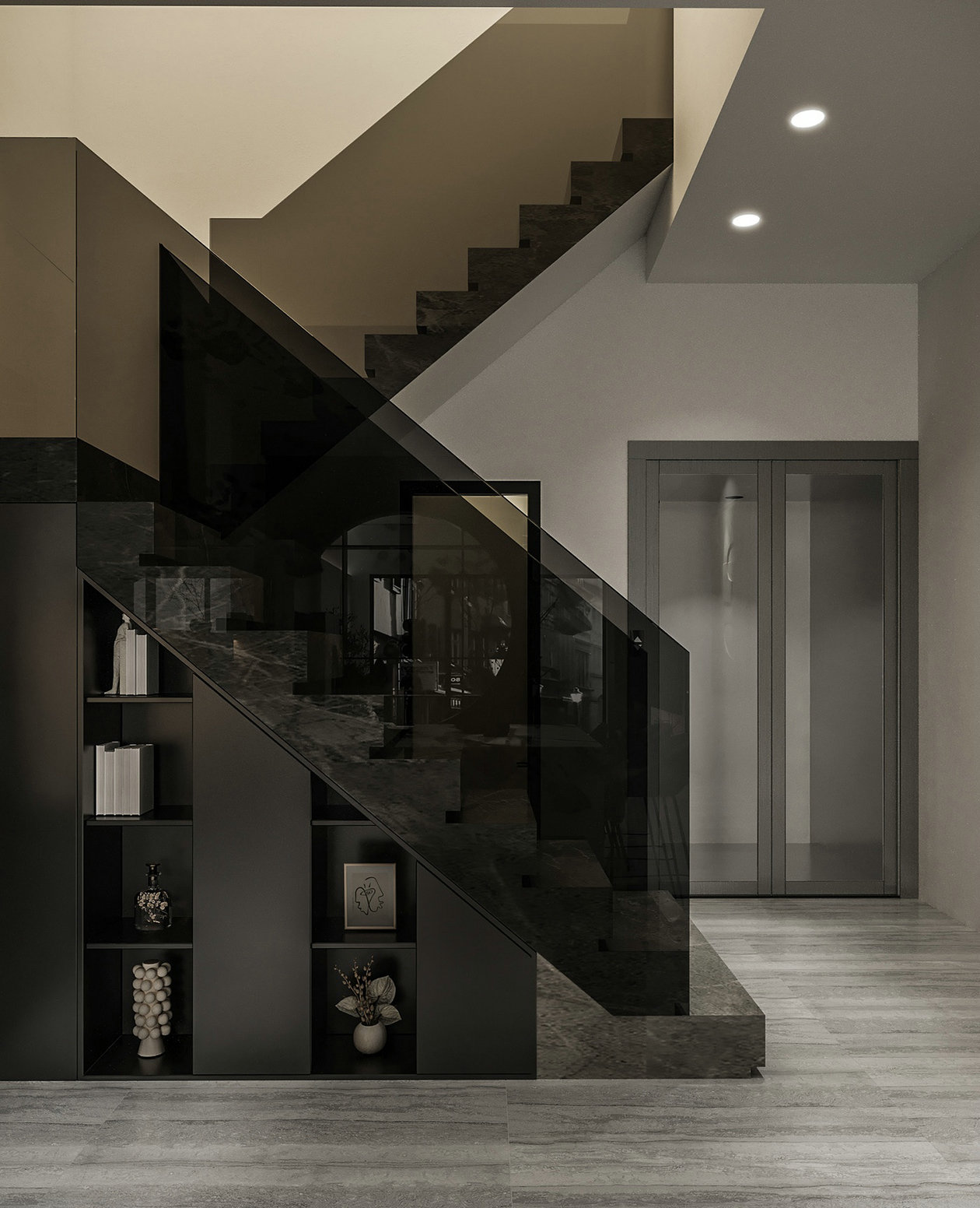 高级灰色系住宅设计-7