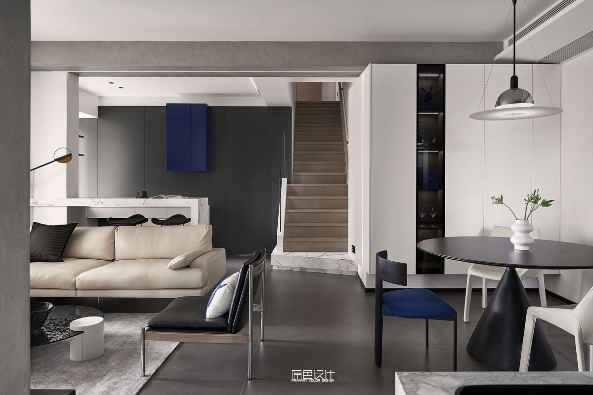 几何极简之美 · 福建福州跃层精装房住宅设计丨中国福州丨原色设计-50